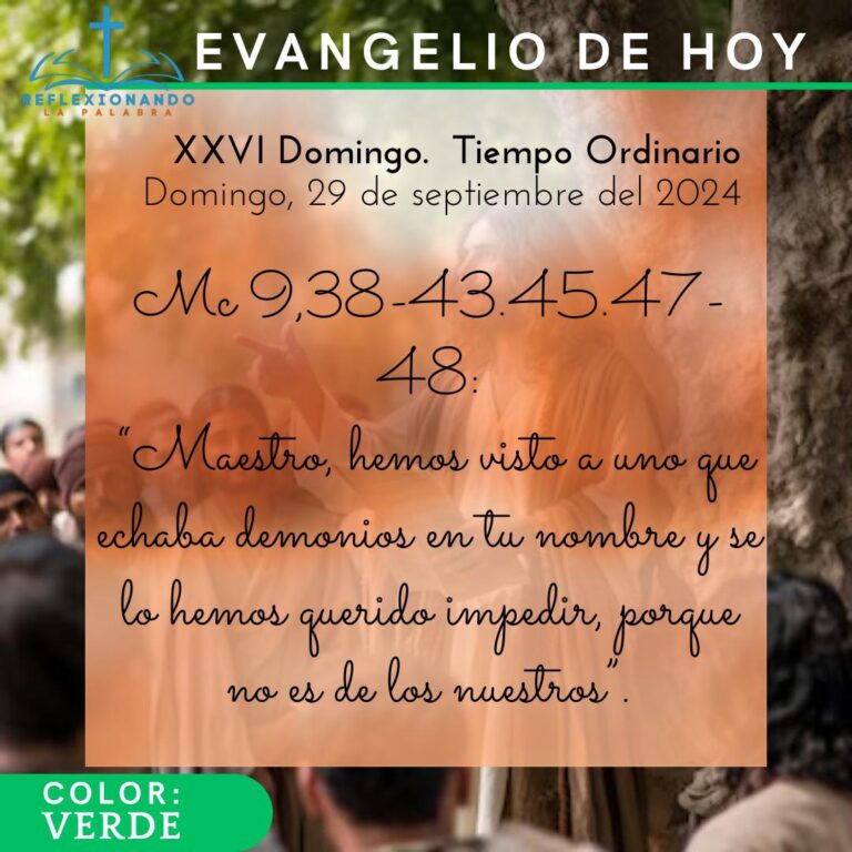 29 de septiembre del 2024 reflexionando la palabra