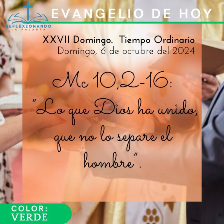6 de octubre del 2024 reflexionando la palabra
