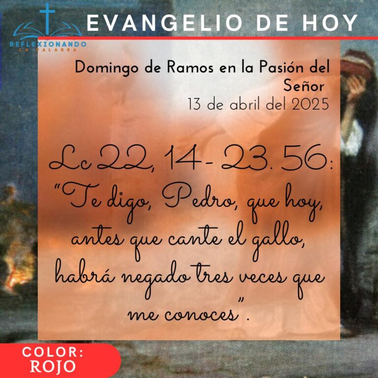 13 de abril del 2025 reflexionando la palabra